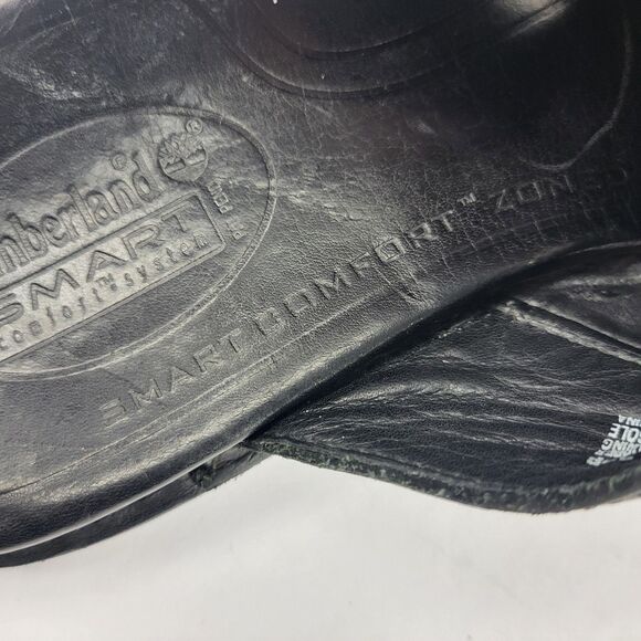 Vintage Timberland Smart Leather Slide Sandals Slip On Men\'s Size 12M Black main image 6